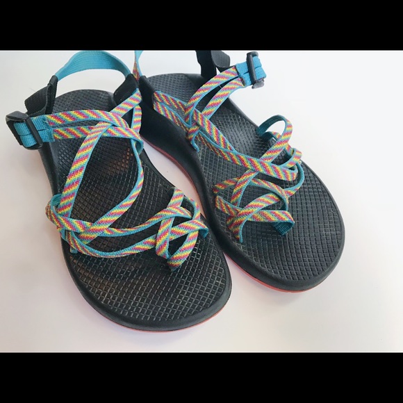 rainbow chacos on sale